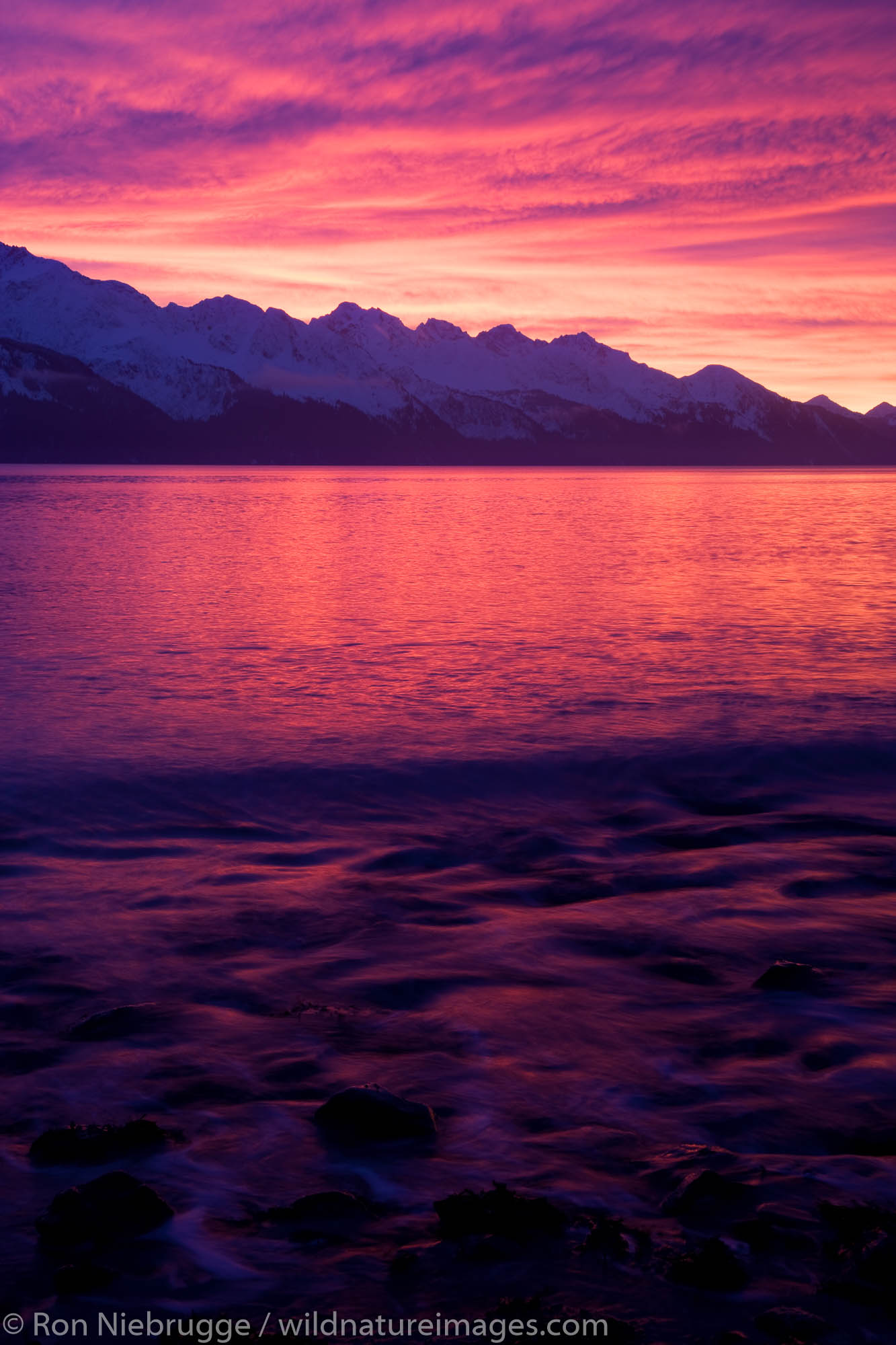 Resurrection Bay At Sunrise, Seward, Alaska | Photos By Ron Niebrugge